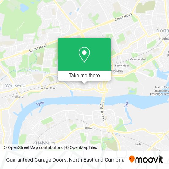 Guaranteed Garage Doors map