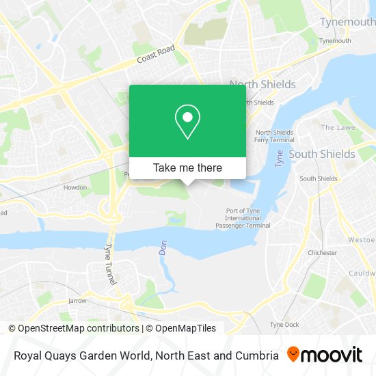 Royal Quays Garden World map