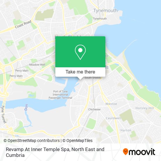 Revamp At Inner Temple Spa map