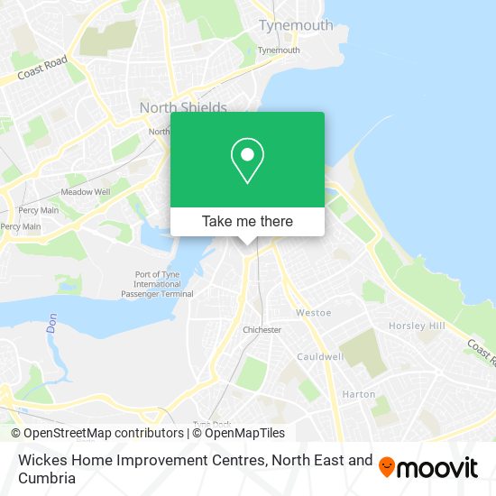 Wickes Home Improvement Centres map