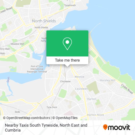 Nearby Taxis South Tyneside map