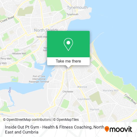 Inside Out Pt Gym - Health & Fitness Coaching map