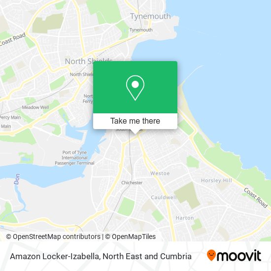 Amazon Locker-Izabella map