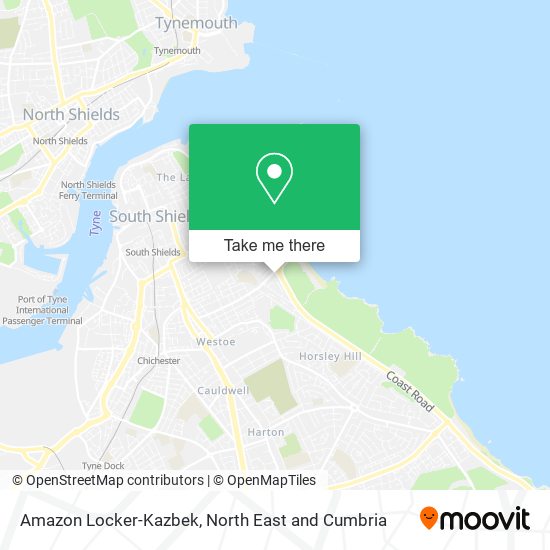 Amazon Locker-Kazbek map