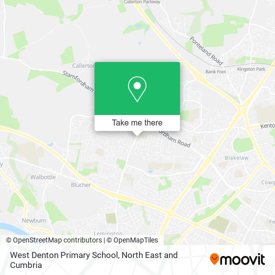 West Denton Primary School map