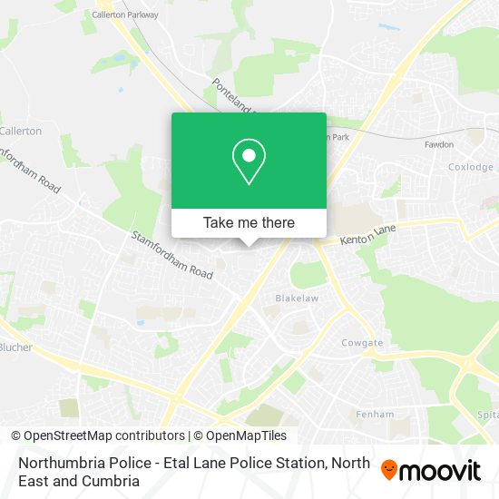 Northumbria Police - Etal Lane Police Station map