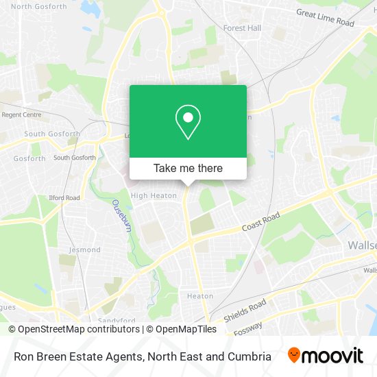 Ron Breen Estate Agents map