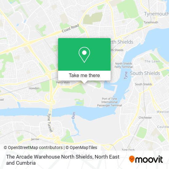 The Arcade Warehouse North Shields map