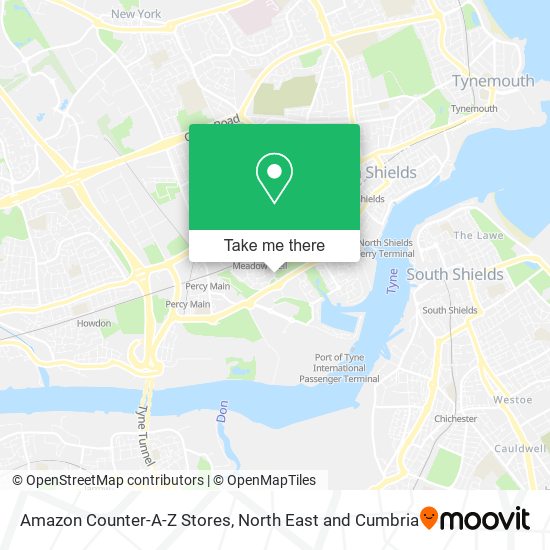 Amazon Counter-A-Z Stores map