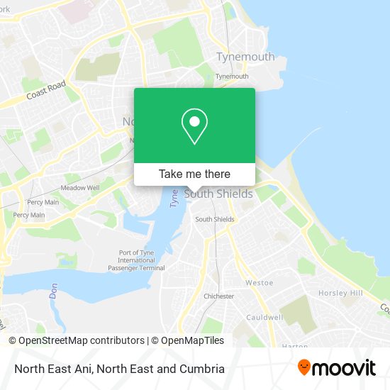 North East Ani map