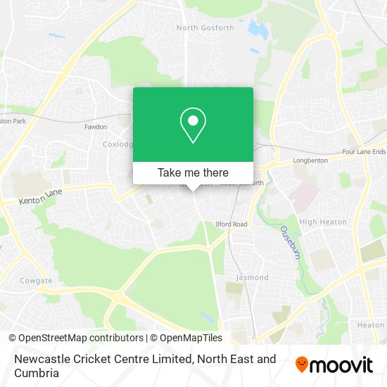Newcastle Cricket Centre Limited map