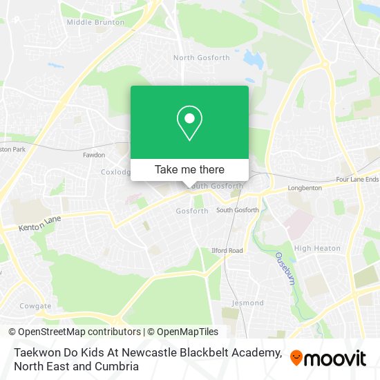 Taekwon Do Kids At Newcastle Blackbelt Academy map