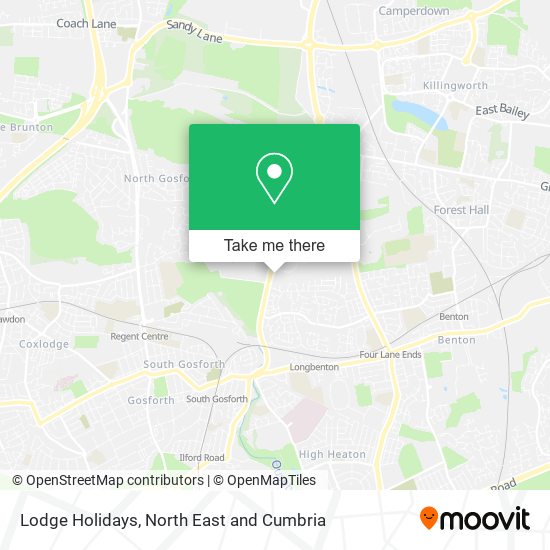 Lodge Holidays map