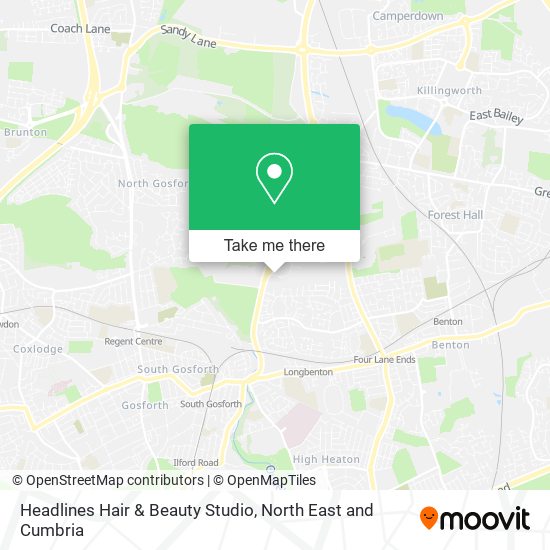 Headlines Hair & Beauty Studio map