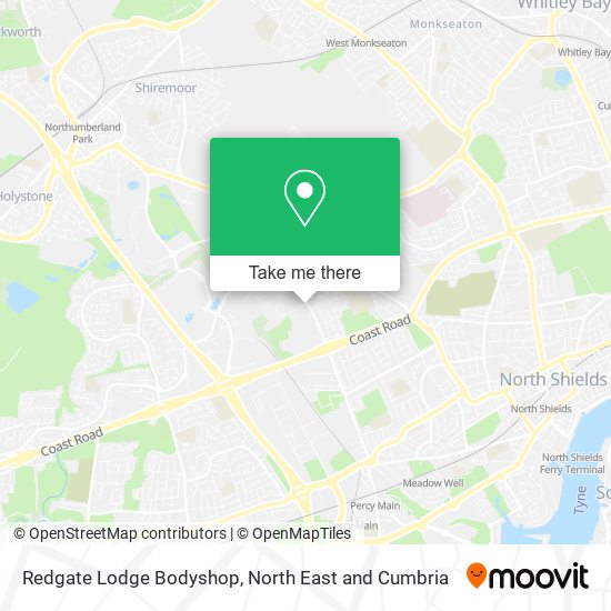 Redgate Lodge Bodyshop map