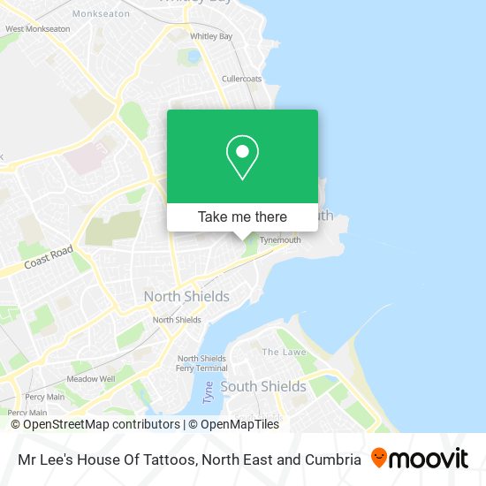 Mr Lee's House Of Tattoos map