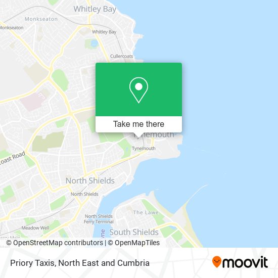 Priory Taxis map