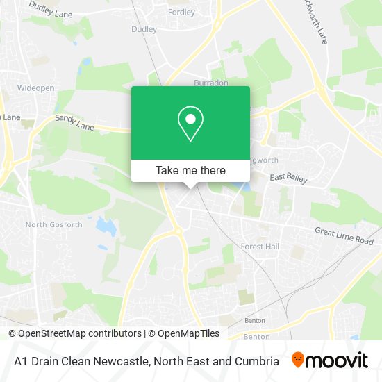 A1 Drain Clean Newcastle map