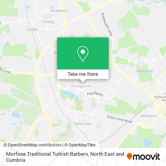 Morfose Traditional Turkish Barbers map