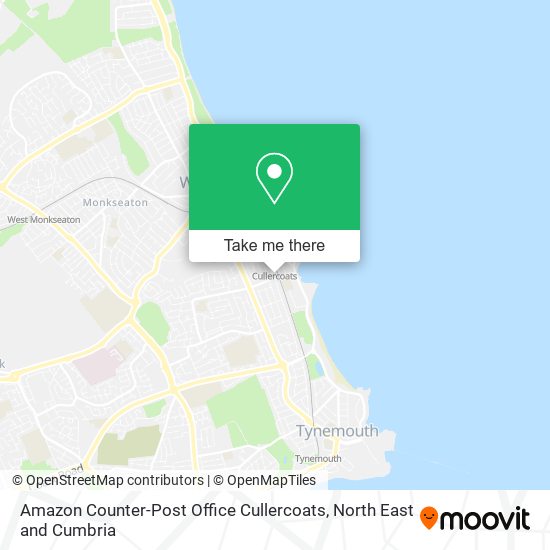 Amazon Counter-Post Office Cullercoats map