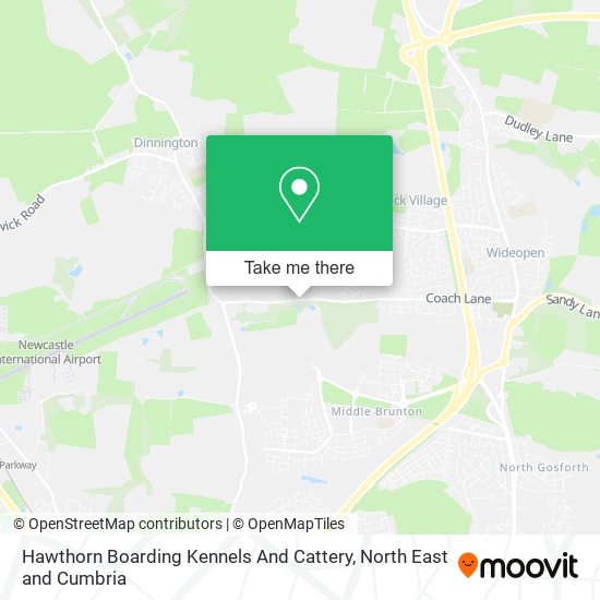 Hawthorn Boarding Kennels And Cattery map