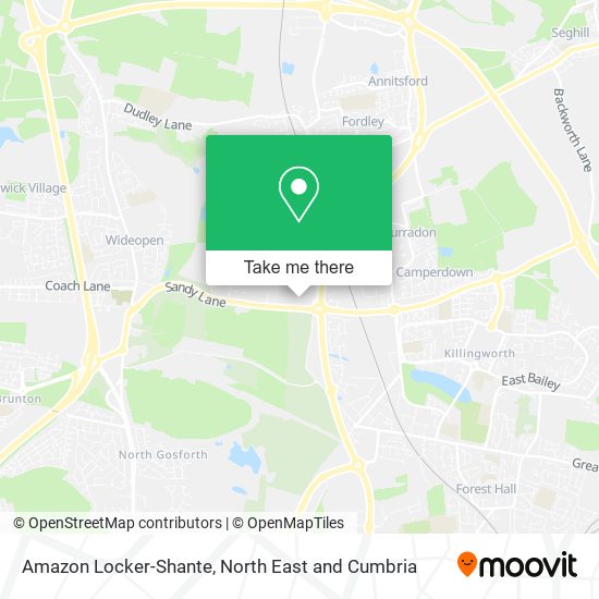 Amazon Locker-Shante map