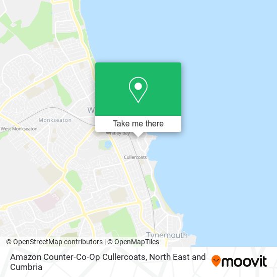 Amazon Counter-Co-Op Cullercoats map