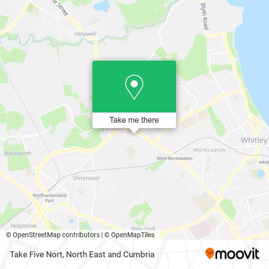 Take Five Nort map