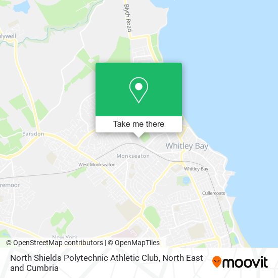 North Shields Polytechnic Athletic Club map