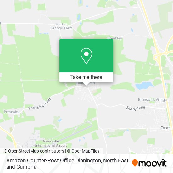 Amazon Counter-Post Office Dinnington map