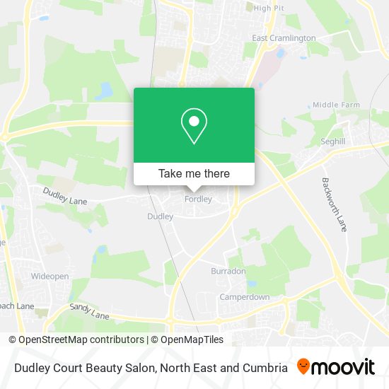 Dudley Court Beauty Salon map