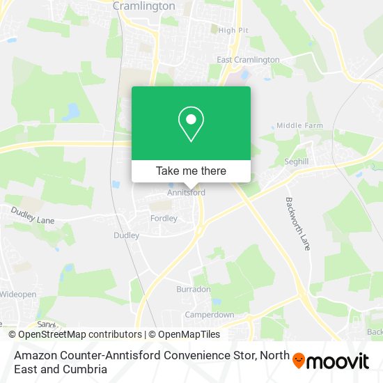 Amazon Counter-Anntisford Convenience Stor map