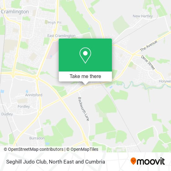 Seghill Judo Club map