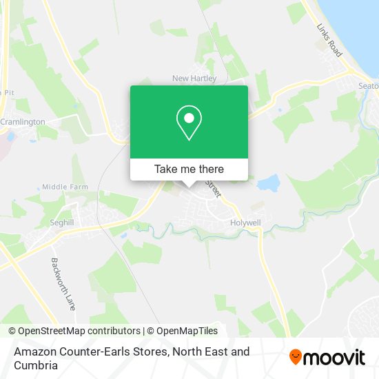 Amazon Counter-Earls Stores map