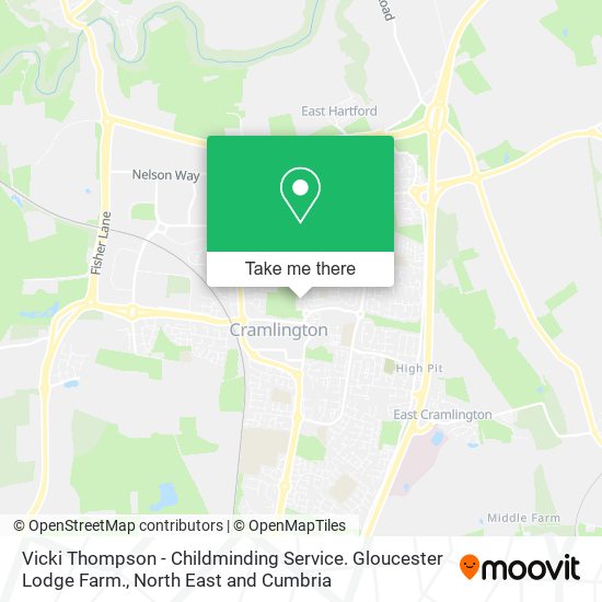 Vicki Thompson - Childminding Service. Gloucester Lodge Farm. map