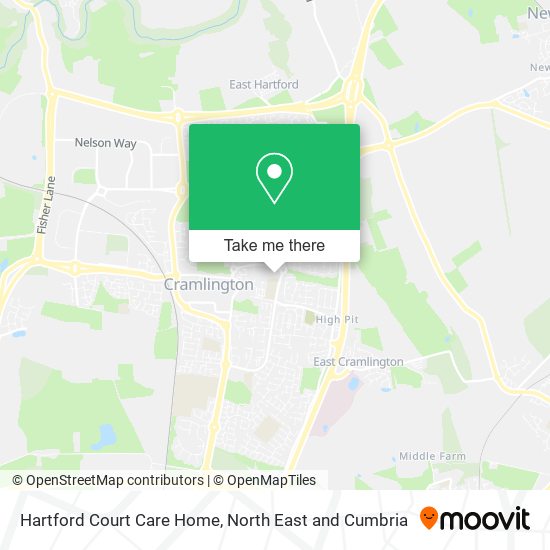 Hartford Court Care Home map