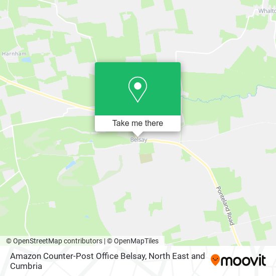 Amazon Counter-Post Office Belsay map