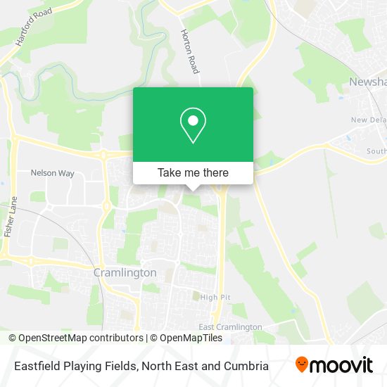 Eastfield Playing Fields map
