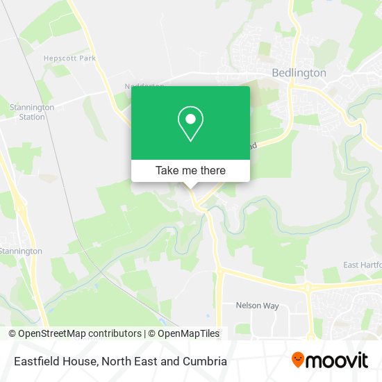 Eastfield House map
