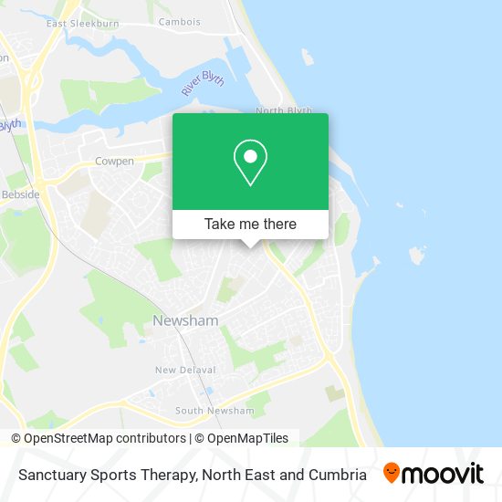 Sanctuary Sports Therapy map