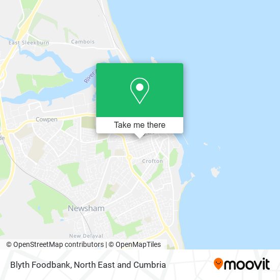Blyth Foodbank map
