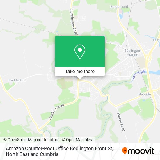 Amazon Counter-Post Office Bedlington Front St map