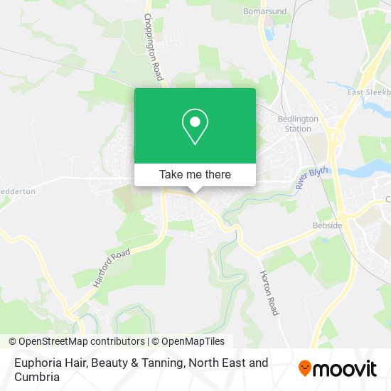 Euphoria Hair, Beauty & Tanning map