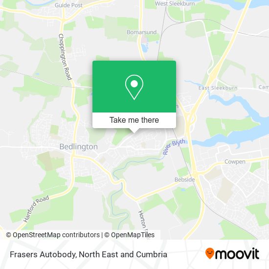 Frasers Autobody map