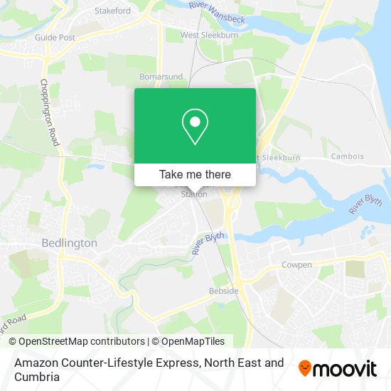 Amazon Counter-Lifestyle Express map