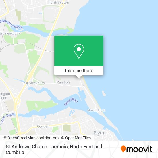 St Andrews Church Cambois map