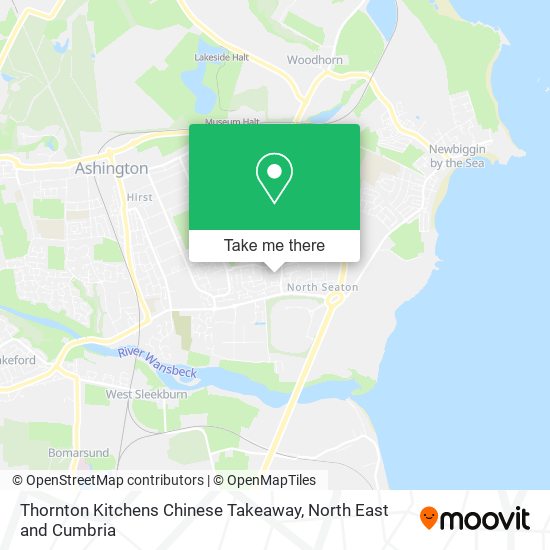 Thornton Kitchens Chinese Takeaway map