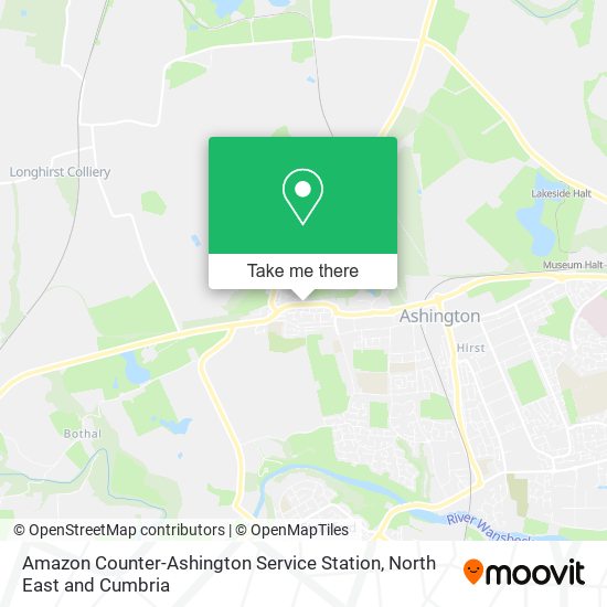 Amazon Counter-Ashington Service Station map