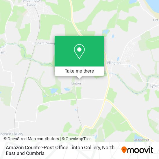 Amazon Counter-Post Office Linton Colliery map