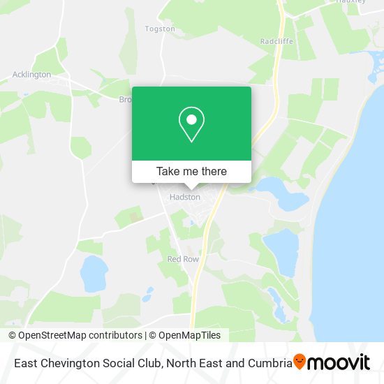 East Chevington Social Club map